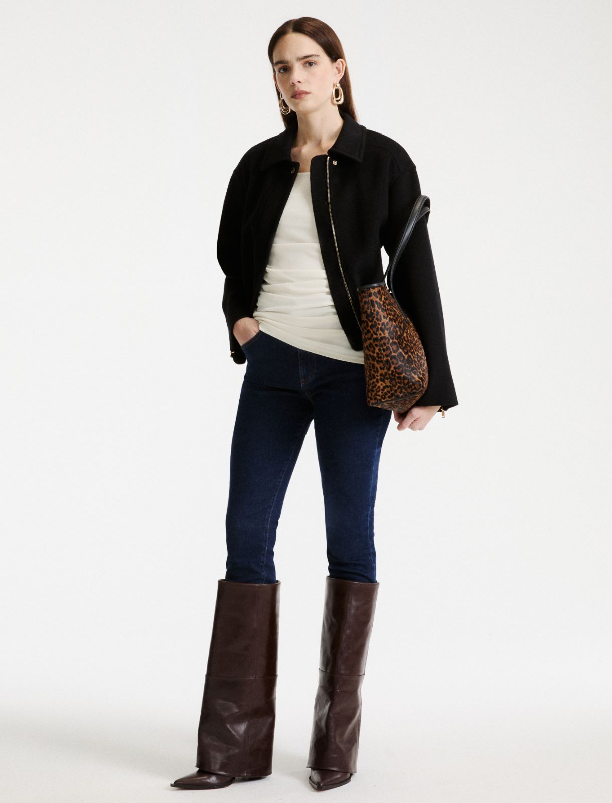 Blouson aus reiner Wolle - SCHWARZ - Marella - 2