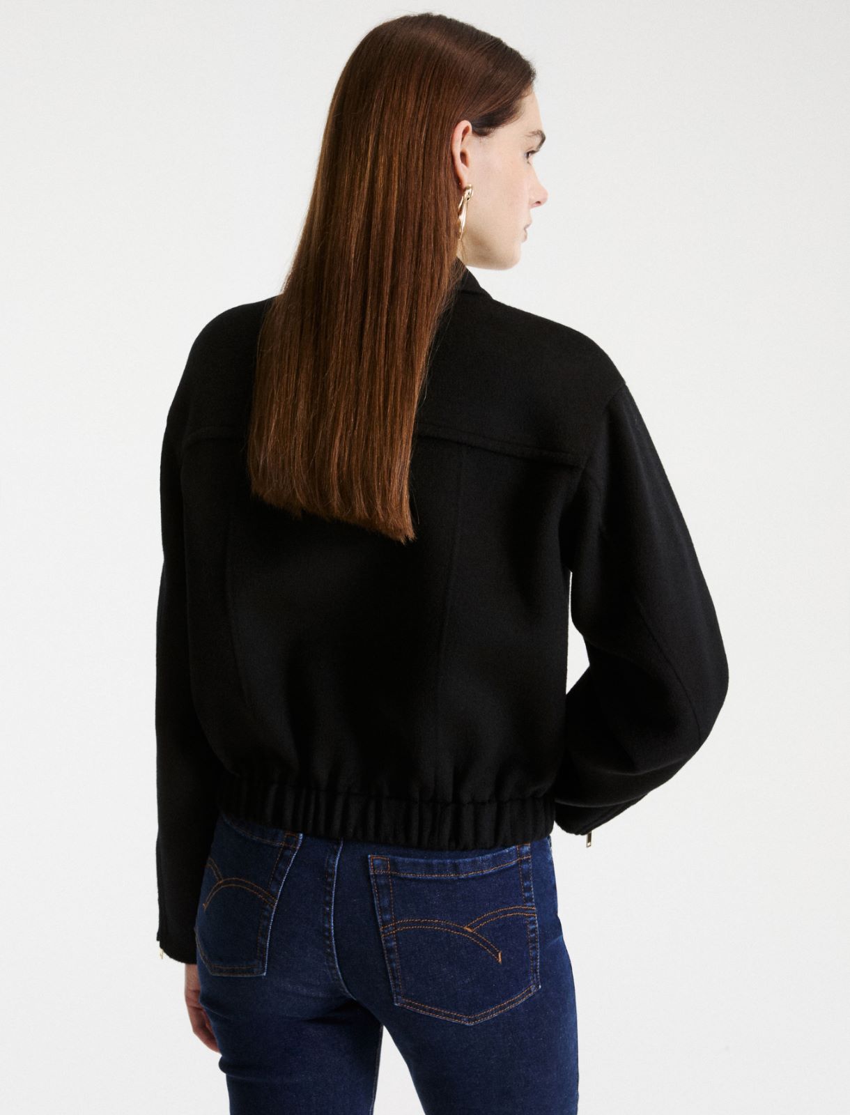 Blouson aus reiner Wolle - SCHWARZ - Marella - 3