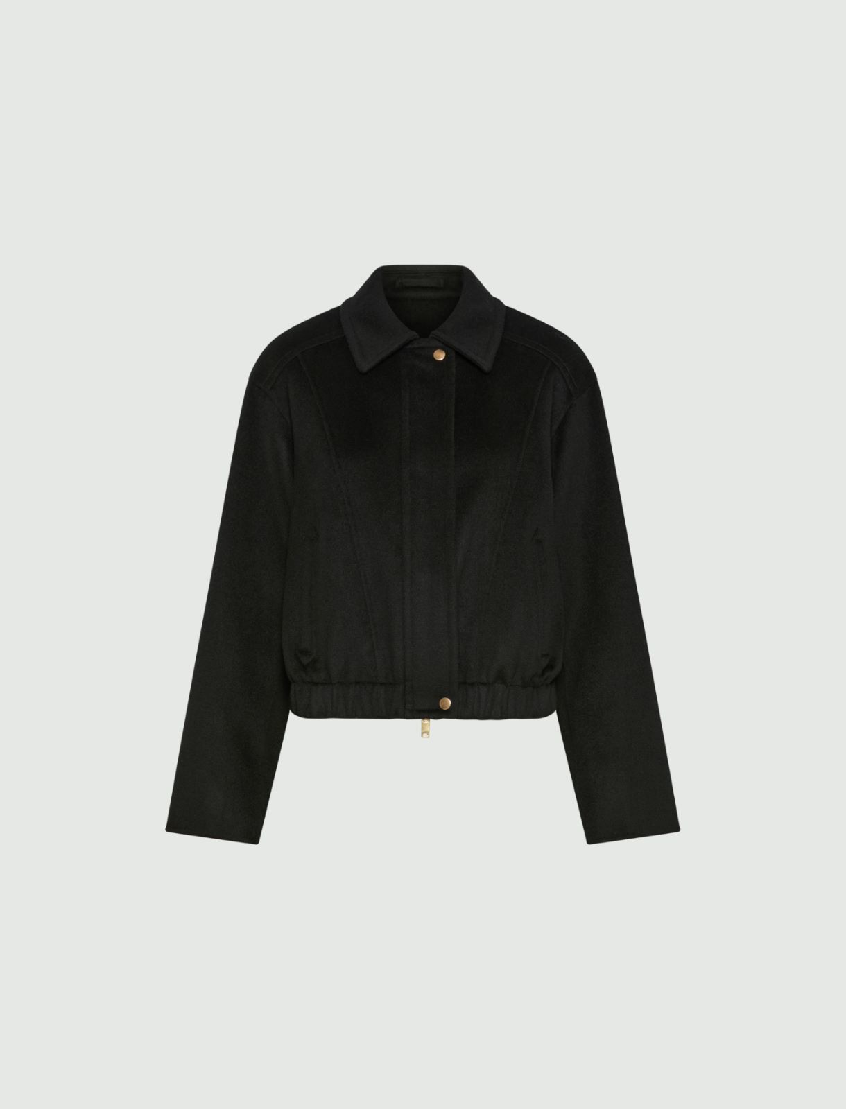 Blouson aus reiner Wolle - SCHWARZ - Marella
