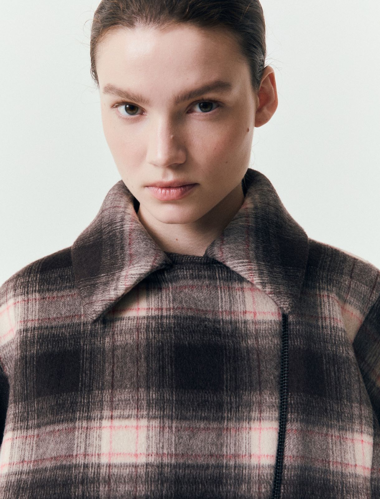 Wool biker jacket - CHOCOLATE - Marella - 5