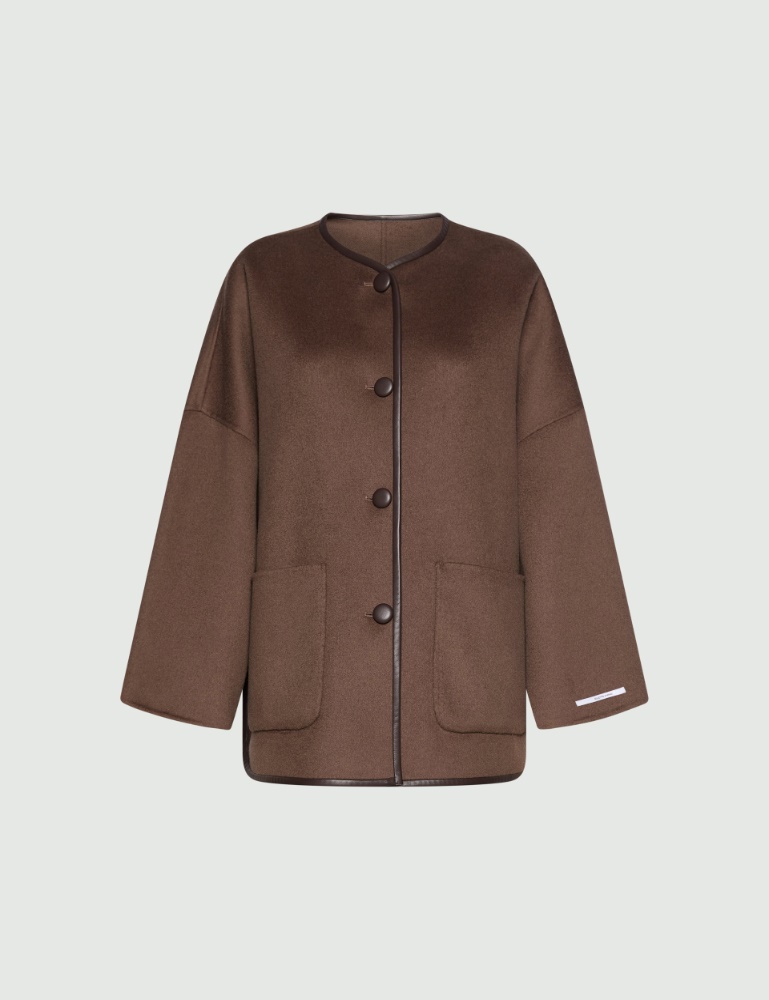 Double-Sided Wool Cape - Marella