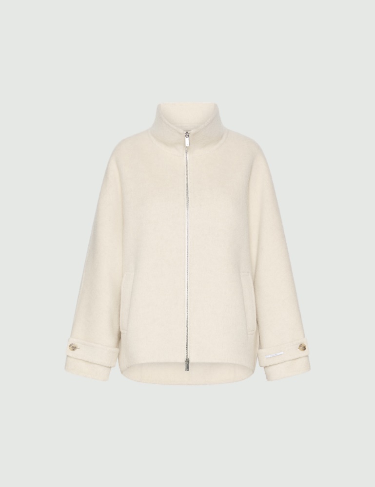 Cocoon-Mantel aus Wolle und Alpaka - Marella