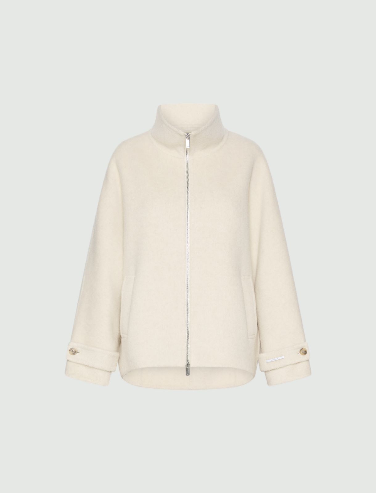 Cappotto cocoon in lana e alpaca - TORTORA - Marella