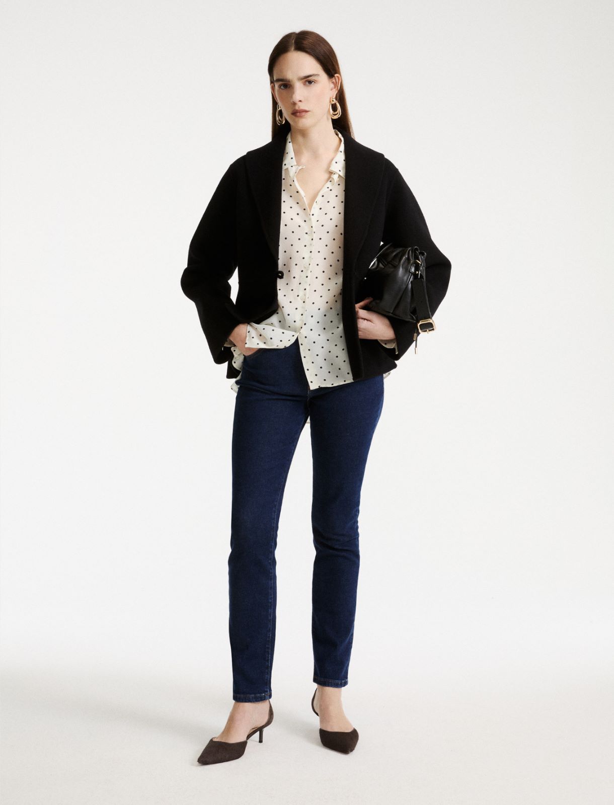 Veste double en laine - NOIR - Marella - 2