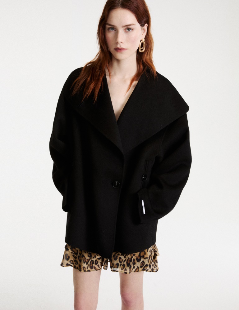 Double-faced wool-blend pea coat - Marella