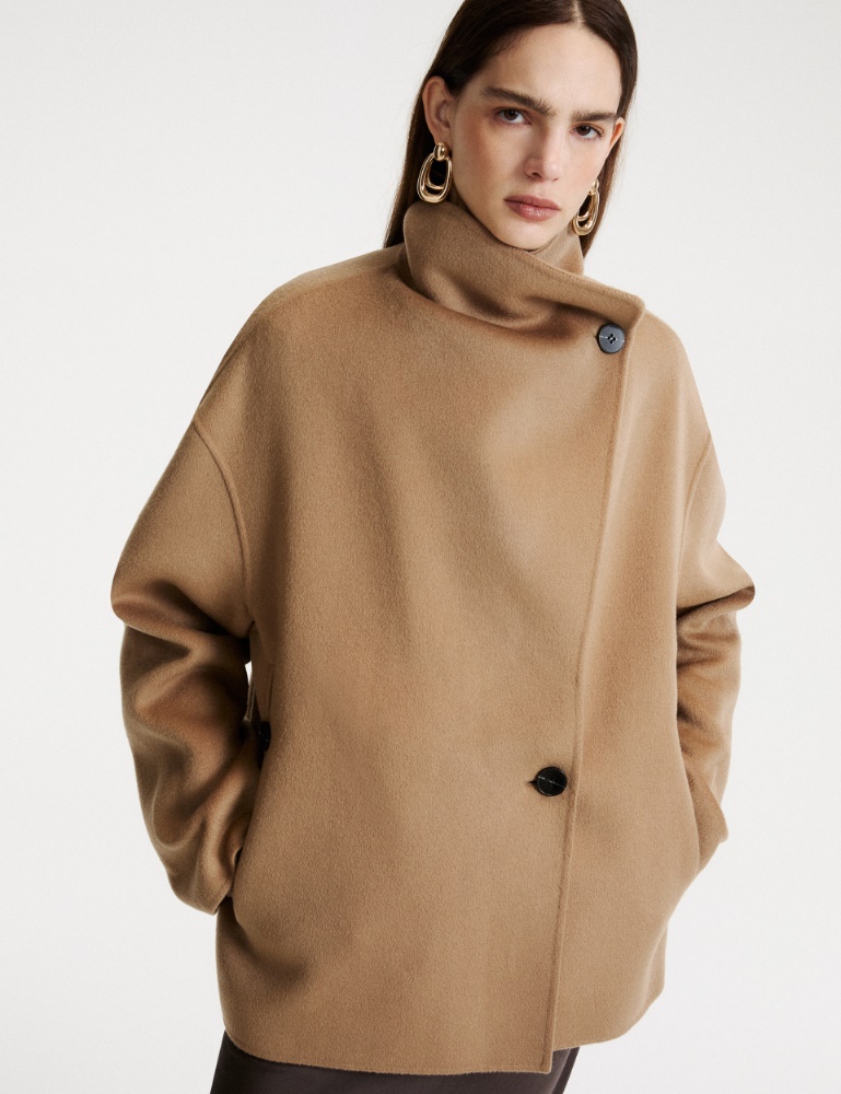 Double-faced wool-blend pea coat - Marella