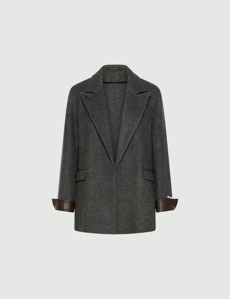 Pure wool double-sided fabric blazer - Marella