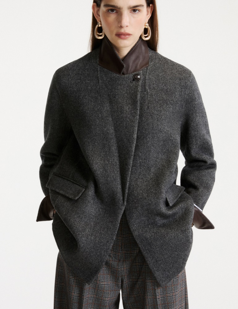 Pure wool double-sided fabric blazer - Marella