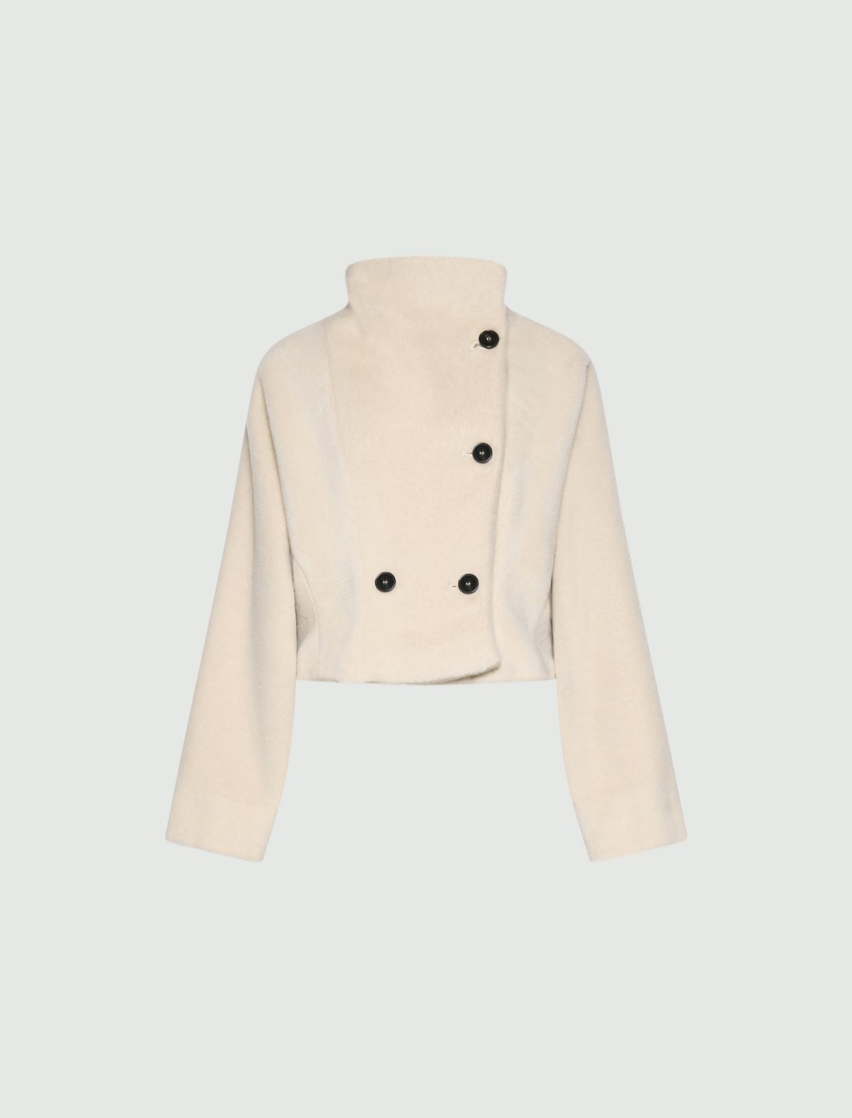 Veste surdimensionnée en alpaga - SABLE - Marella