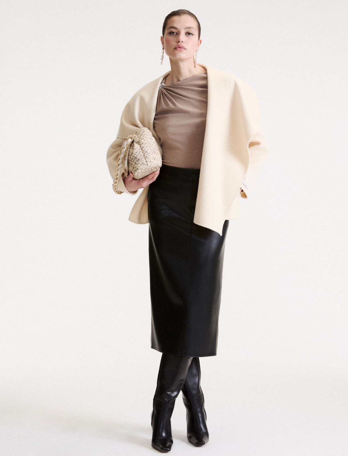 Weiche Jacke aus Doppelgewebe - WOLLWEIB - Marella - 2