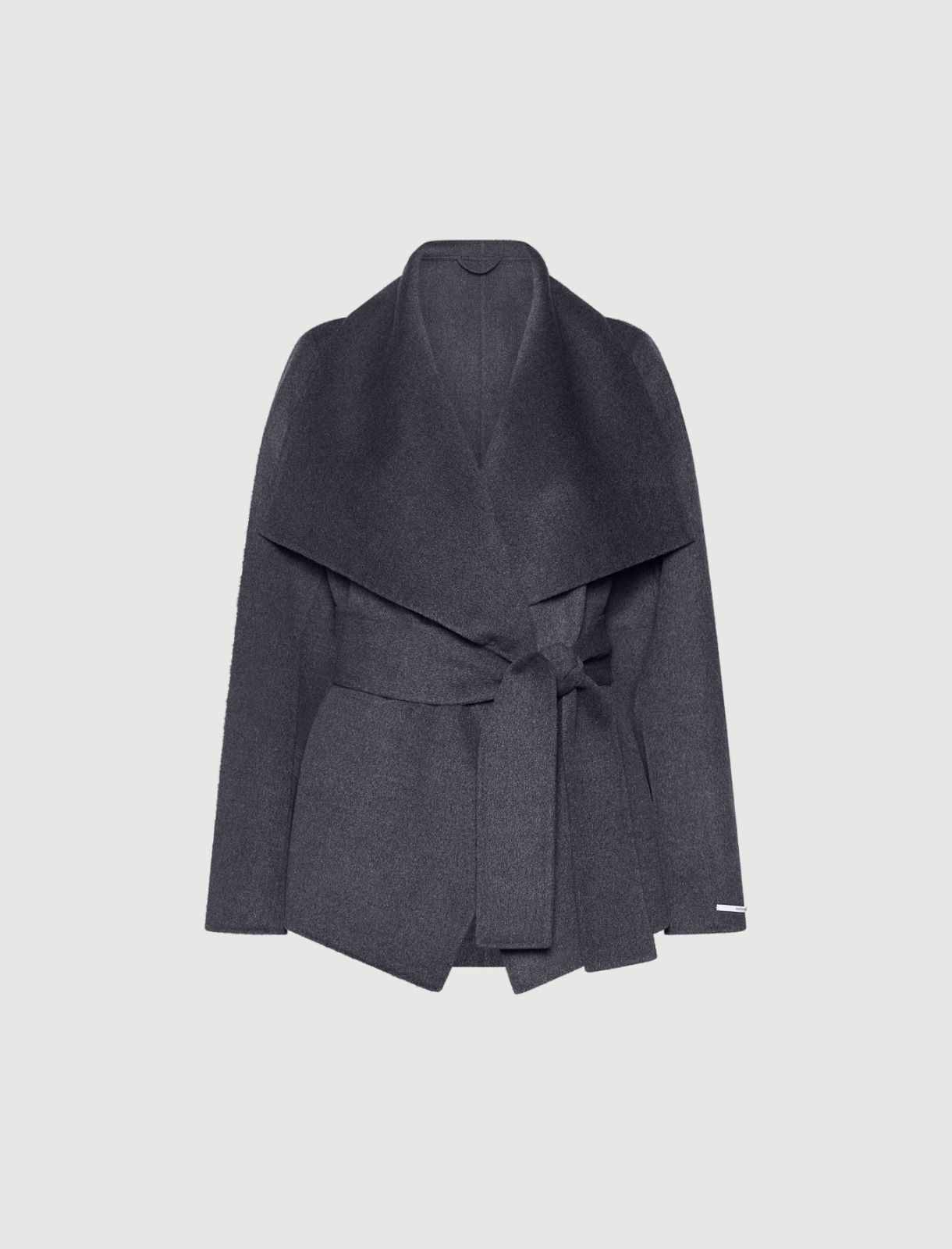 Weiche Jacke aus Doppelgewebe - DUNKELGRAU - Marella