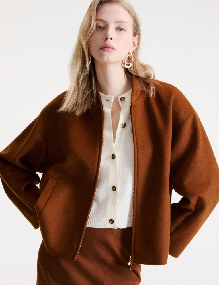 Wool and cashmere drap bomber jacket - Marella