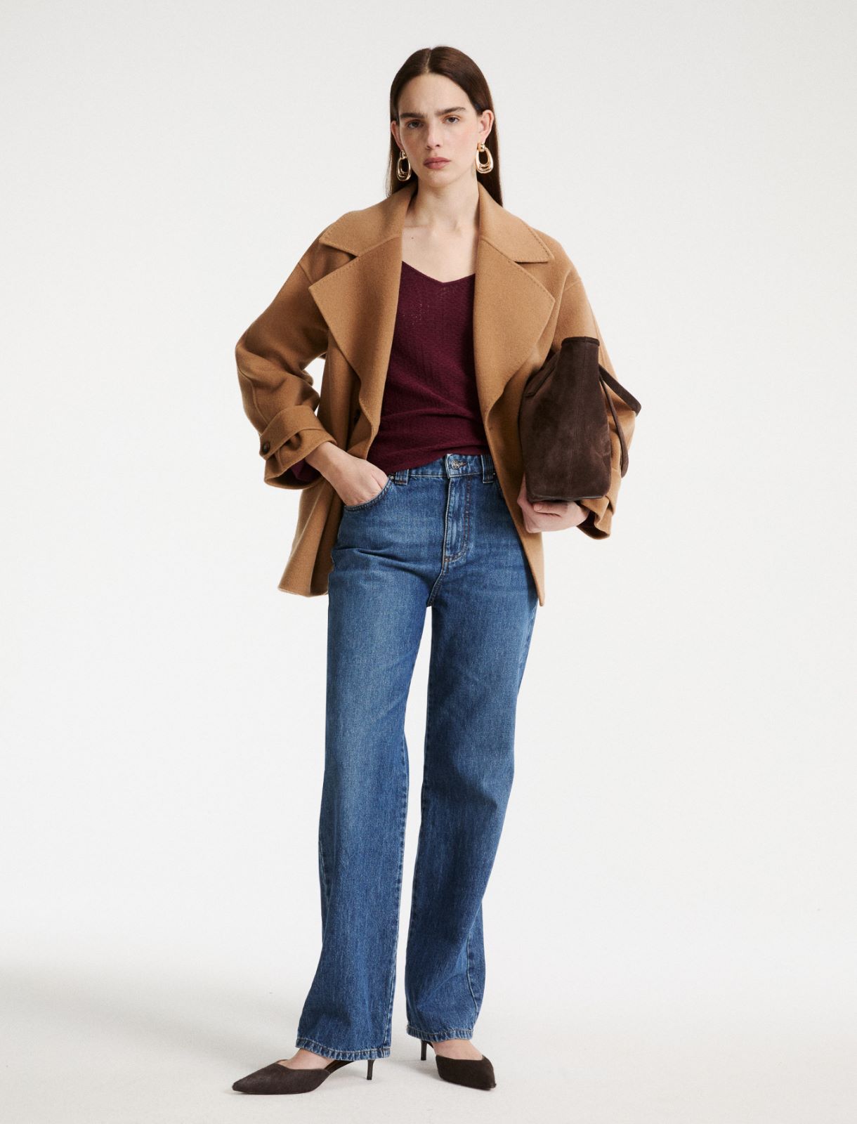 Blouson in double-faced wool - CAMEL - Marella - 2