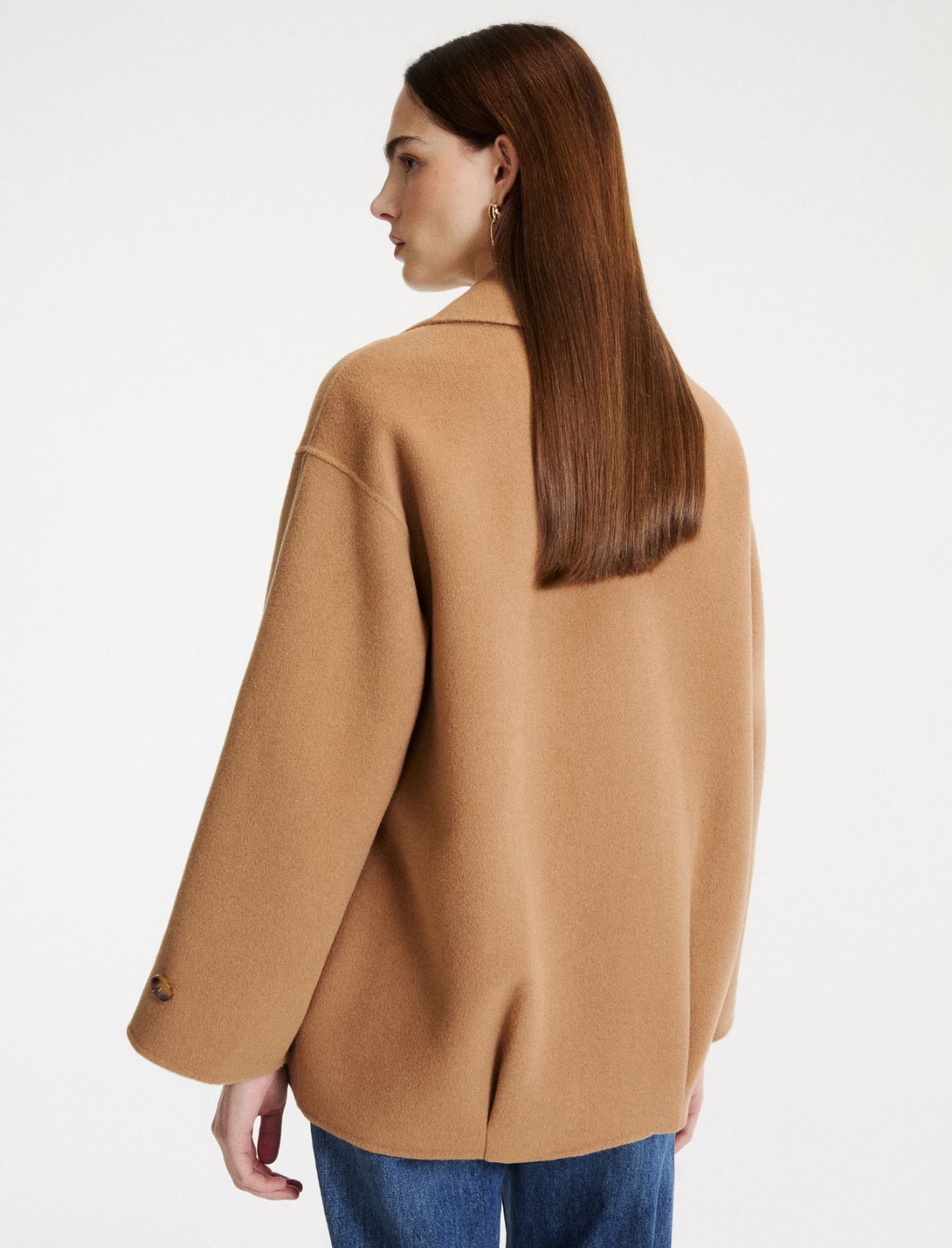 Blouson in double-faced wool - CAMEL - Marella - 3