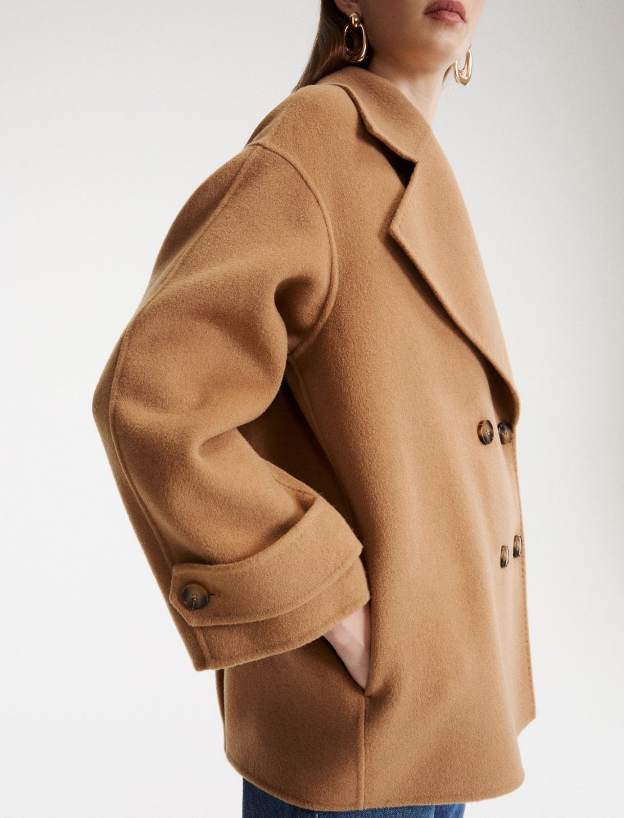 Blouson in double-faced wool - CAMEL - Marella - 5