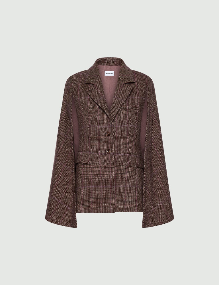 Veste cape en mélange de laine légère - Marella