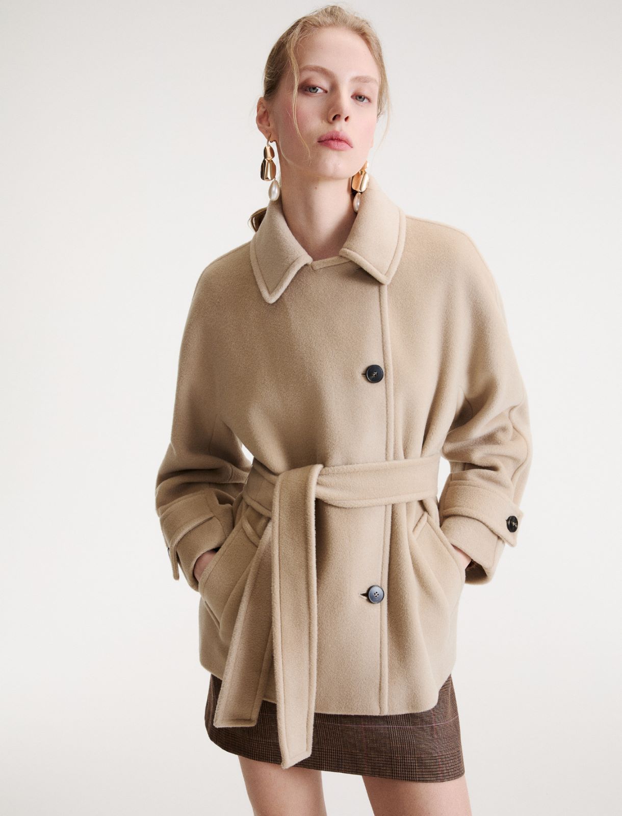 Beaver kimono jacket - OREGANO - Marella - 4