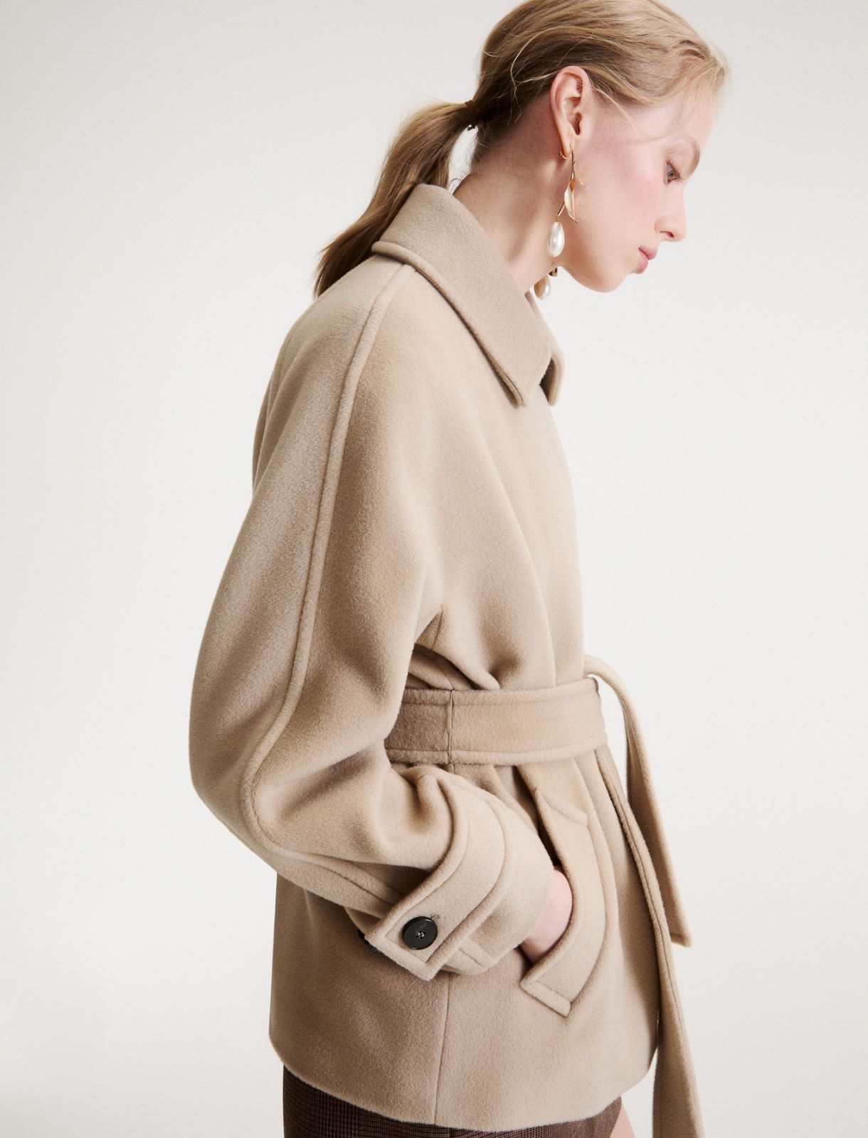 Beaver kimono jacket - OREGANO - Marella - 5