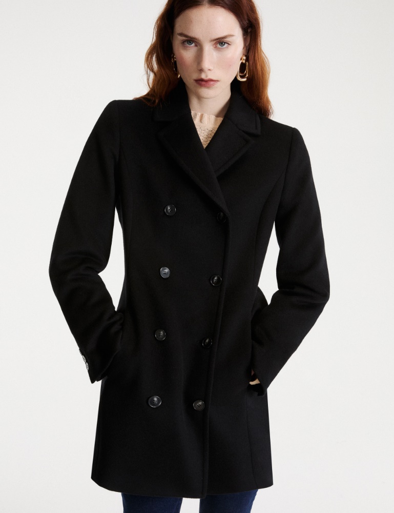Double-breasted wool and cashmere coat - Marella