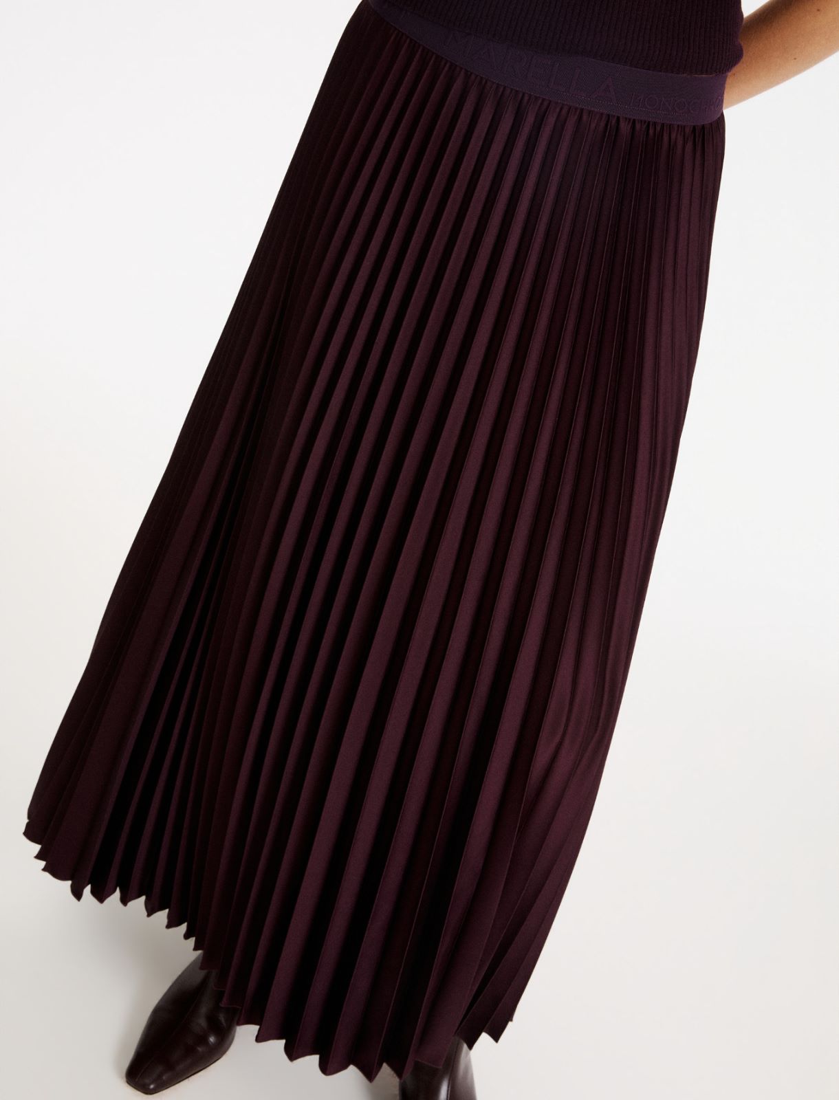 Jupe plissée en satin - MURE - Marella - 5