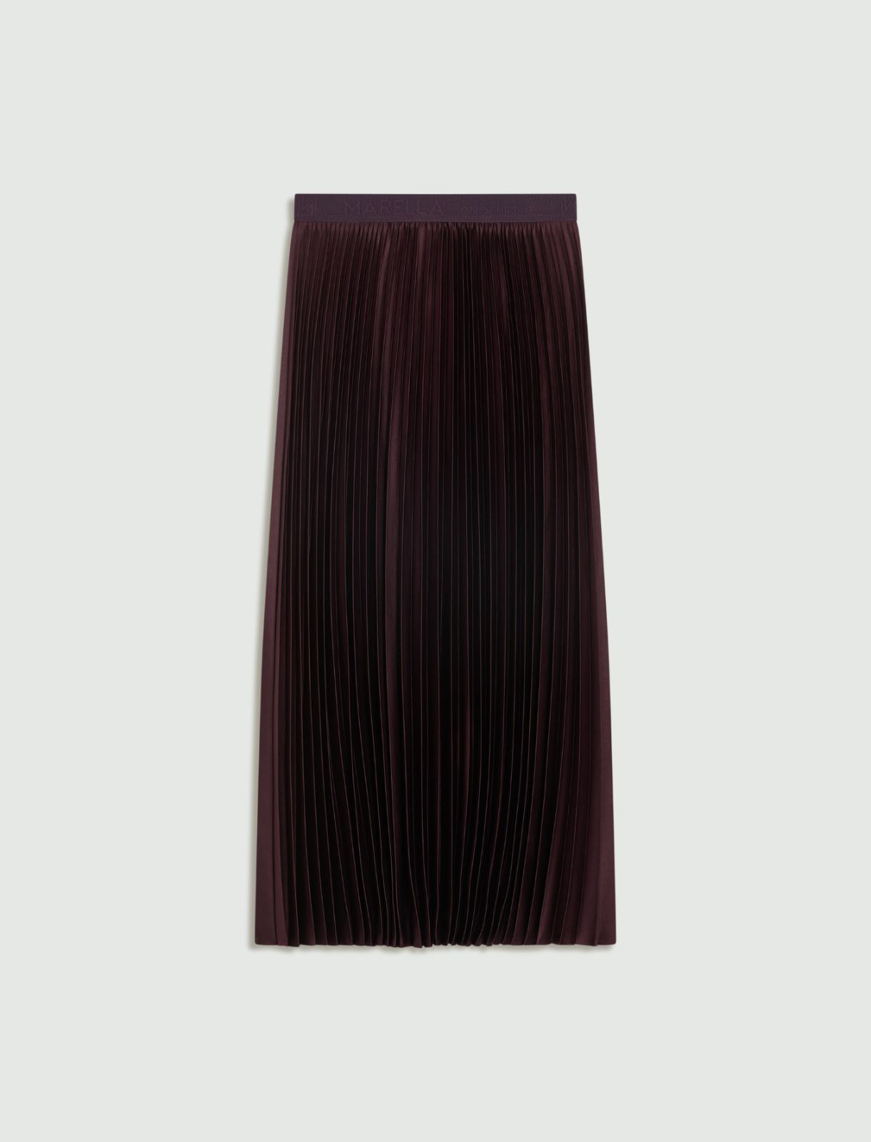 Jupe plissée en satin - MURE - Marella