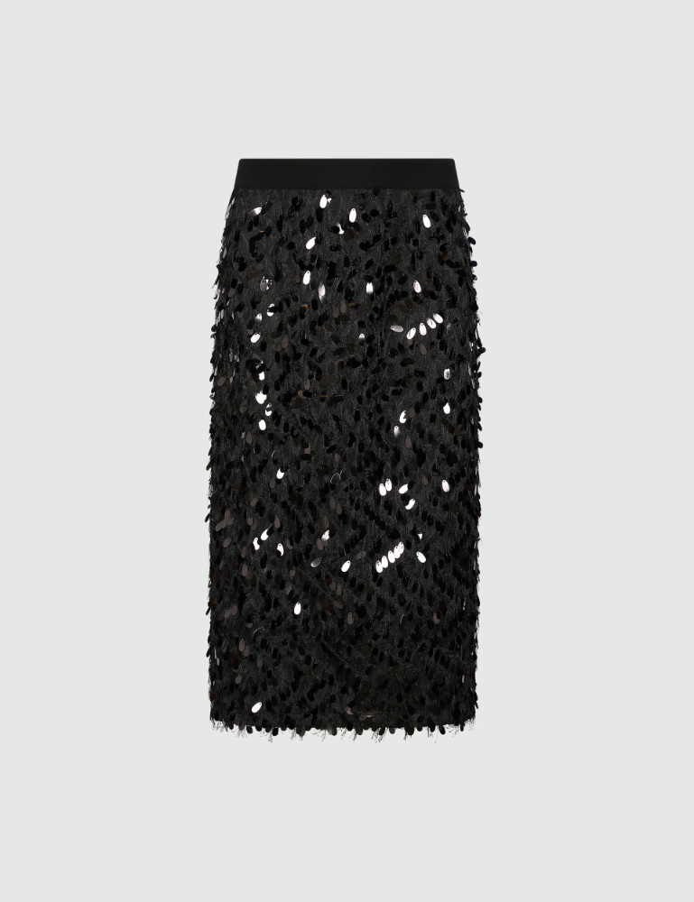 Jupe en fil coupé à paillettes - Marella