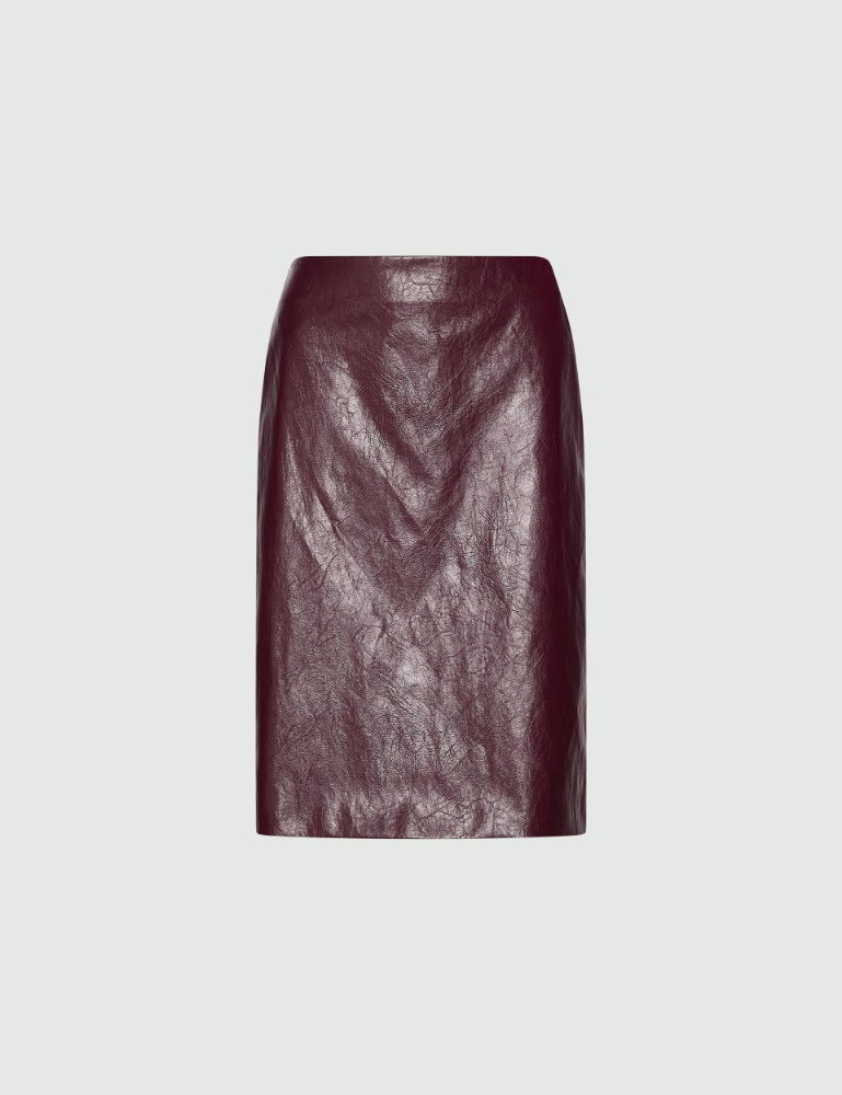 Aged-effect soft rind skirt - Marella