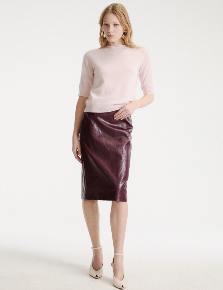 Aged-effect soft rind skirt - Marella