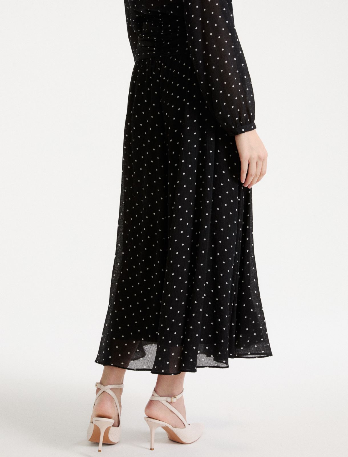 Printed crepon skirt - BLACK - Marella - 3