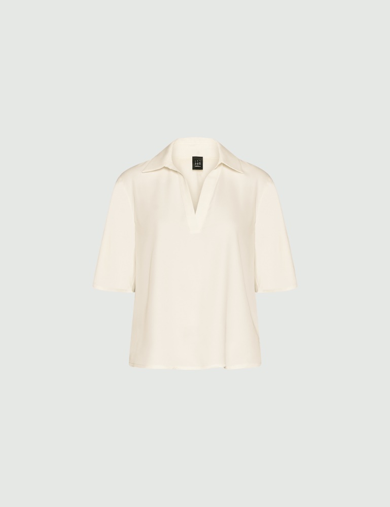 Fluid satin polo shirt - Marella