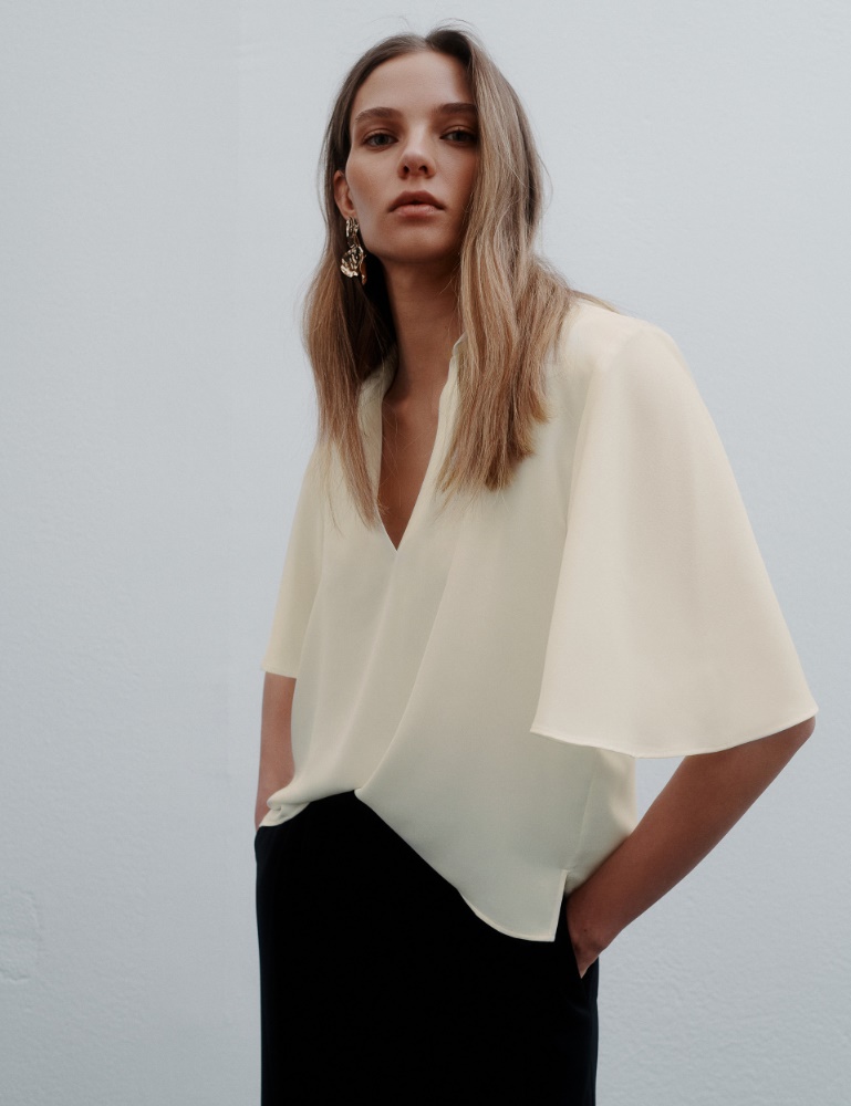Fluid satin polo shirt - Marella