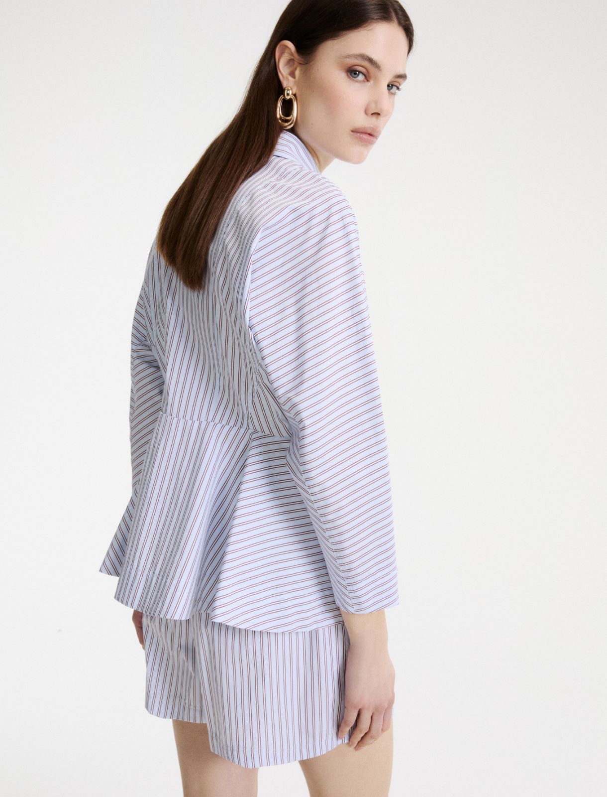 Poplin shirt with yoke - LIGHT BLUE - Marella - 3