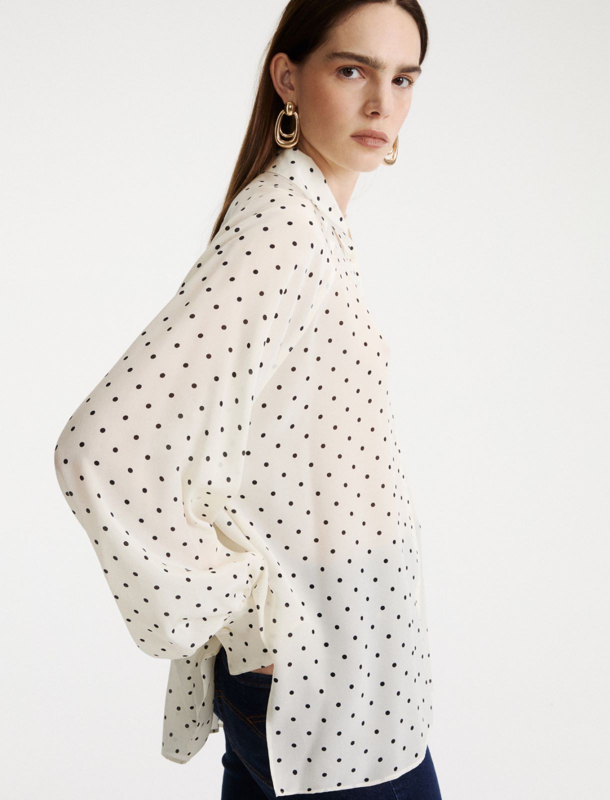 Camicia in pura seta - BIANCO LANA - Marella - 5