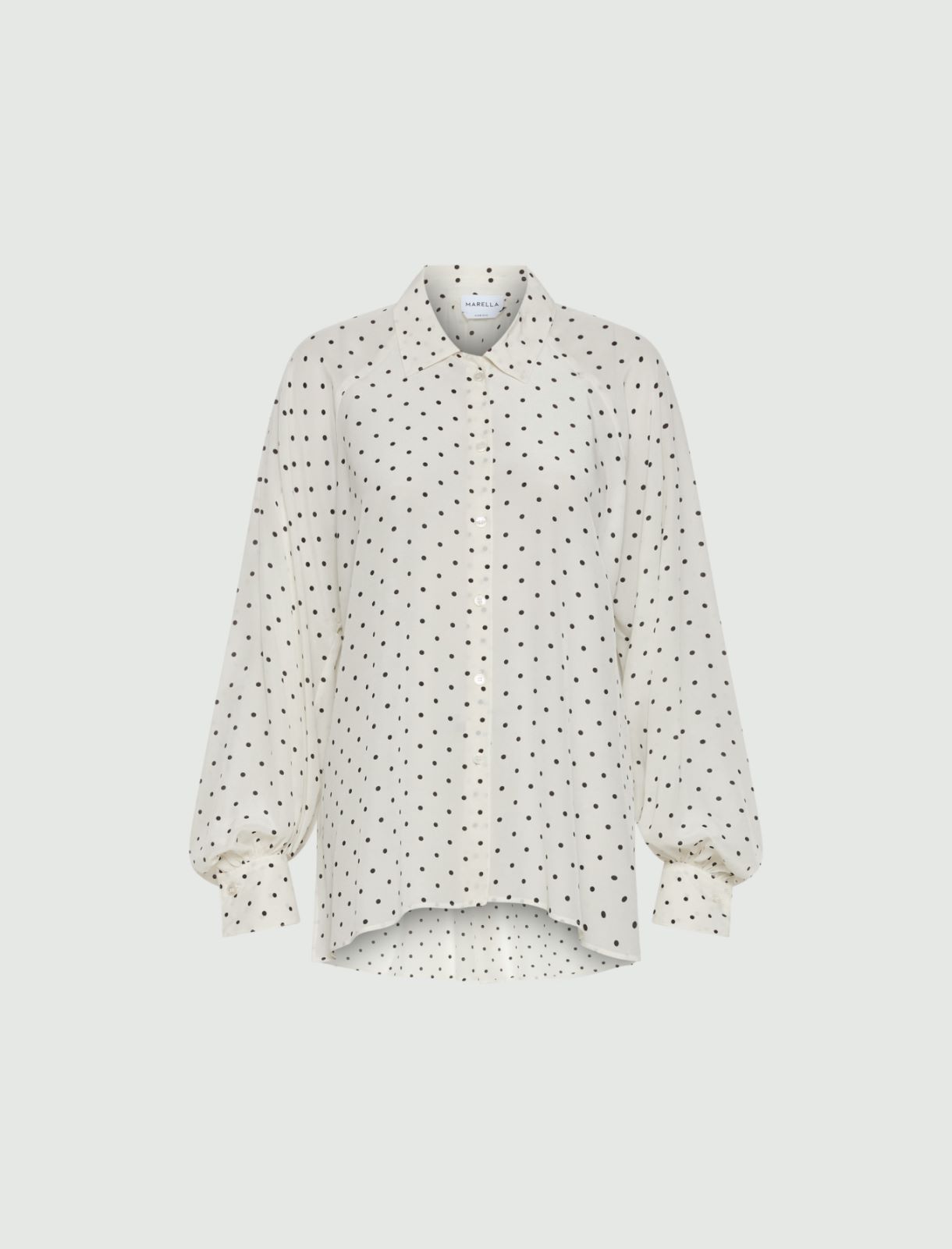 Camicia in pura seta - BIANCO LANA - Marella