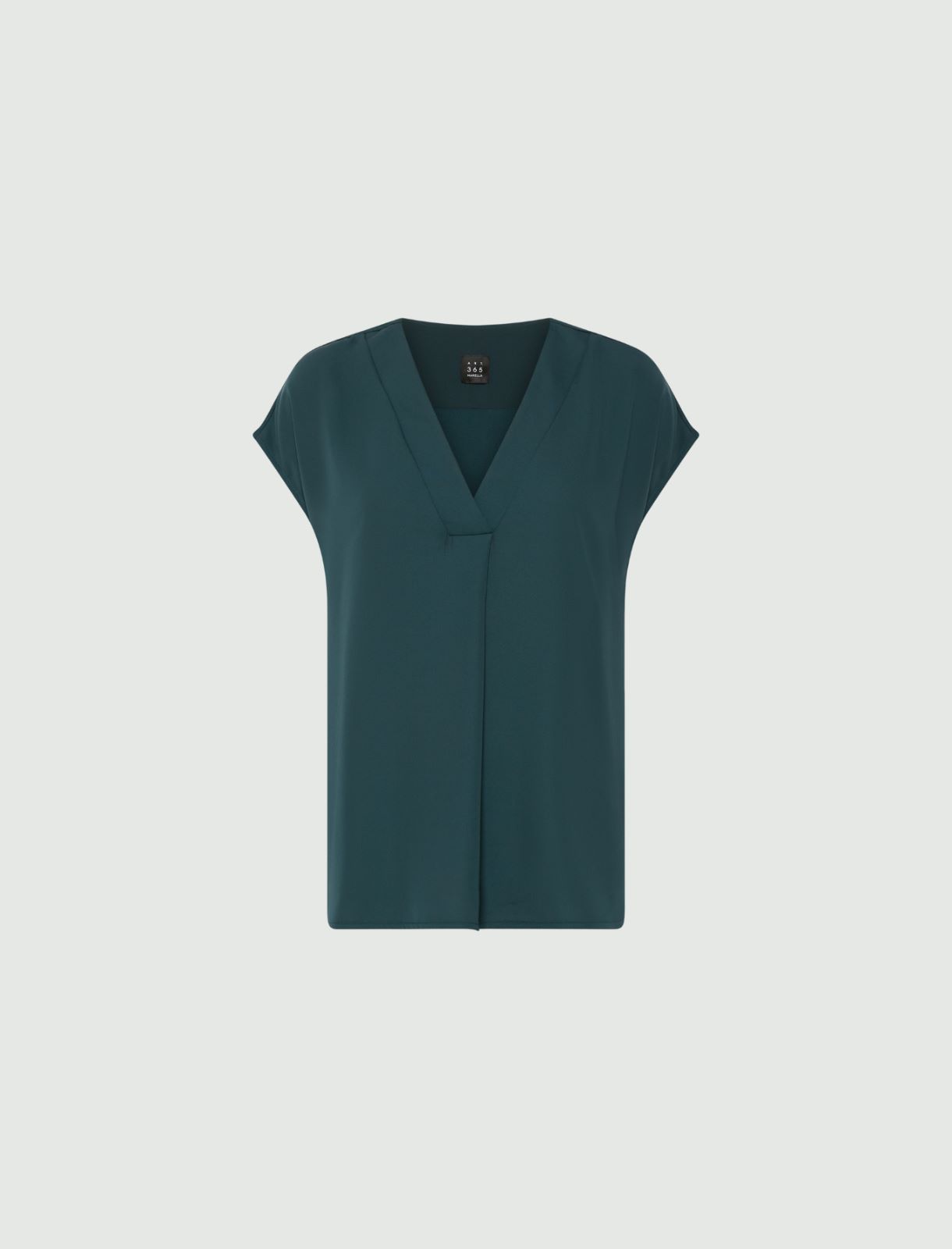 Blusa in satin light - BLU PAVONE - Marella