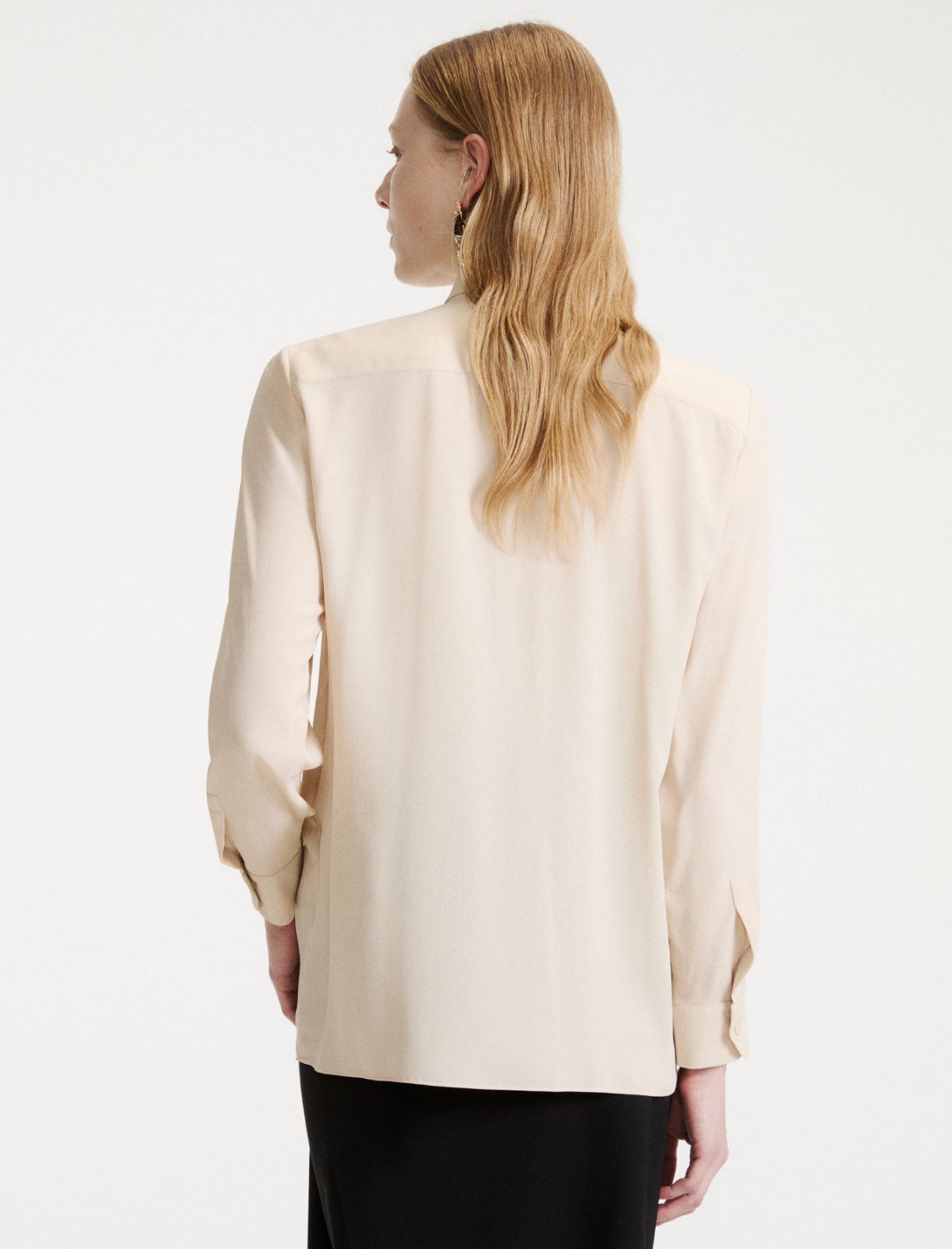 Silk-blend shirt - SAND - Marella - 3