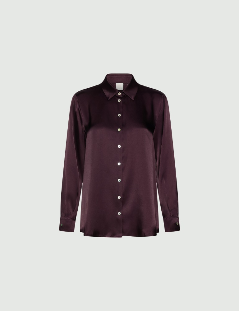 Silk-blend satin shirt - Marella