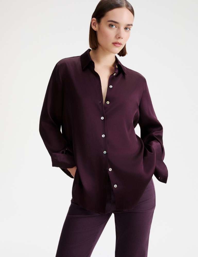 Silk-blend satin shirt - Marella
