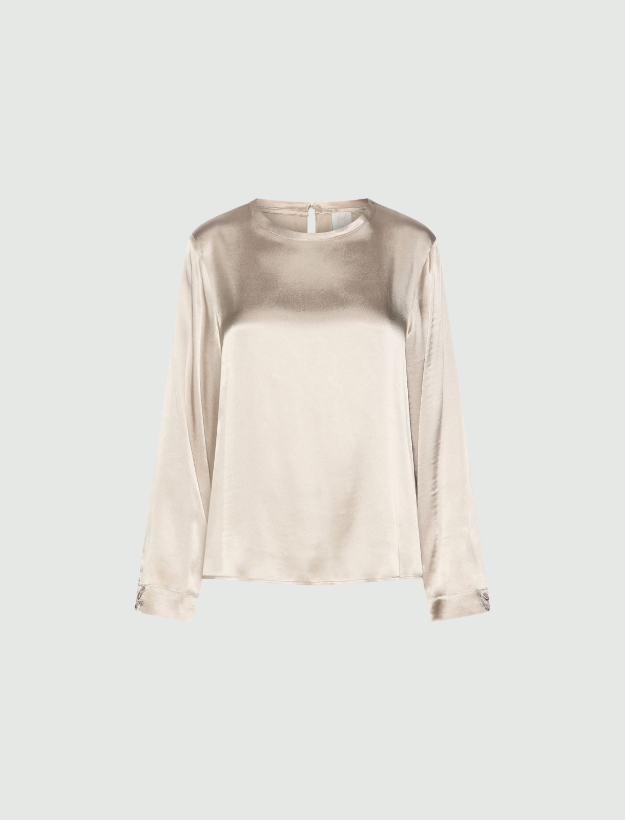 Silk-blend satin blouse - TURTLEDOVE - Marella
