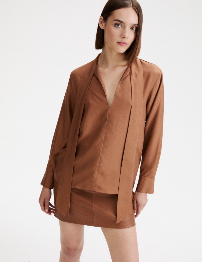 Hemdbluse aus Habotai-Seide - Marella
