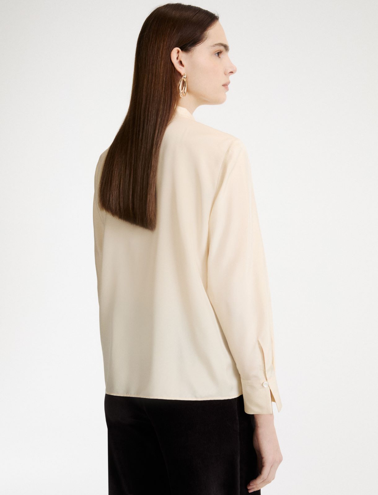 Camicia in seta habotai - PANNA - Marella - 3