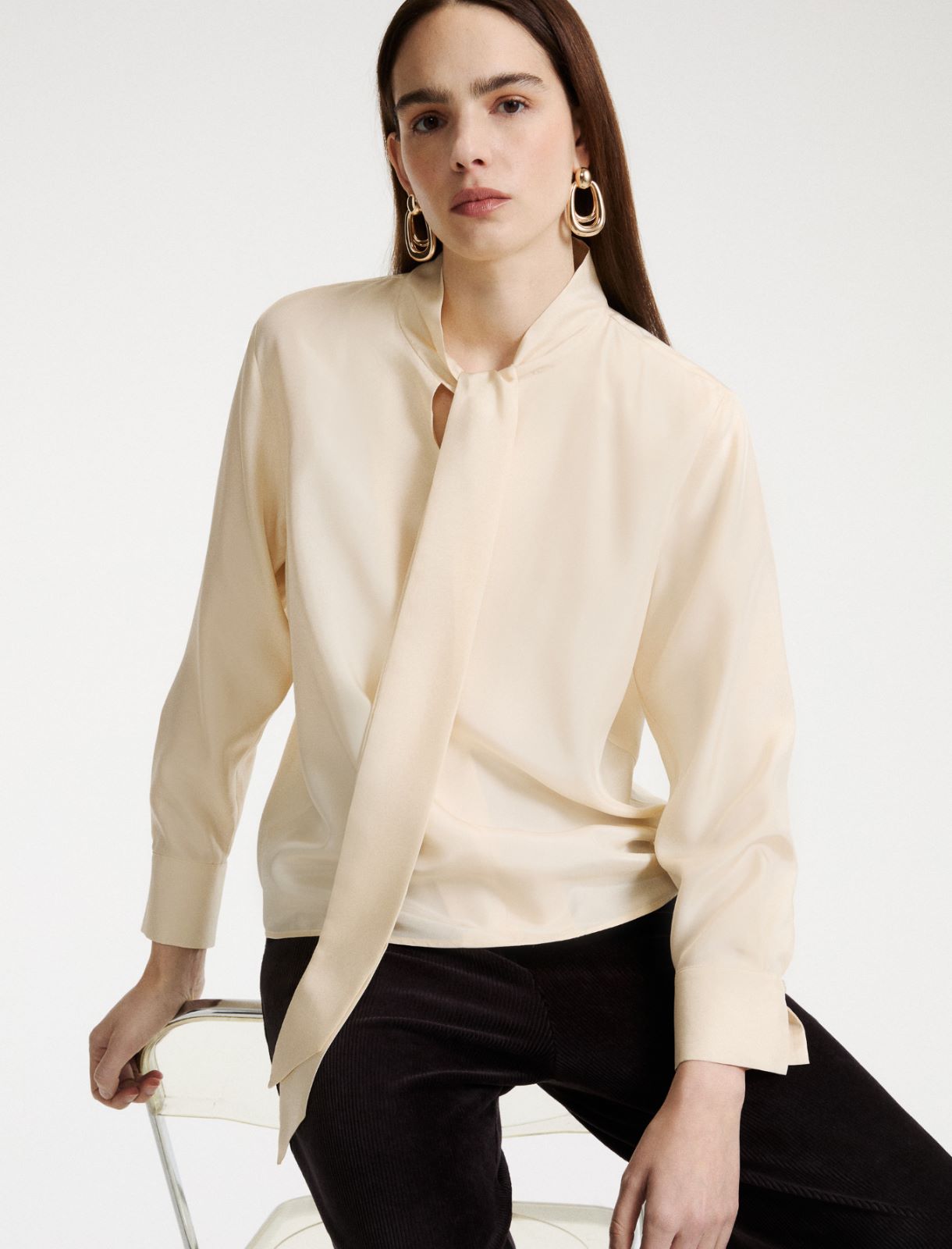 Camicia in seta habotai - PANNA - Marella - 4