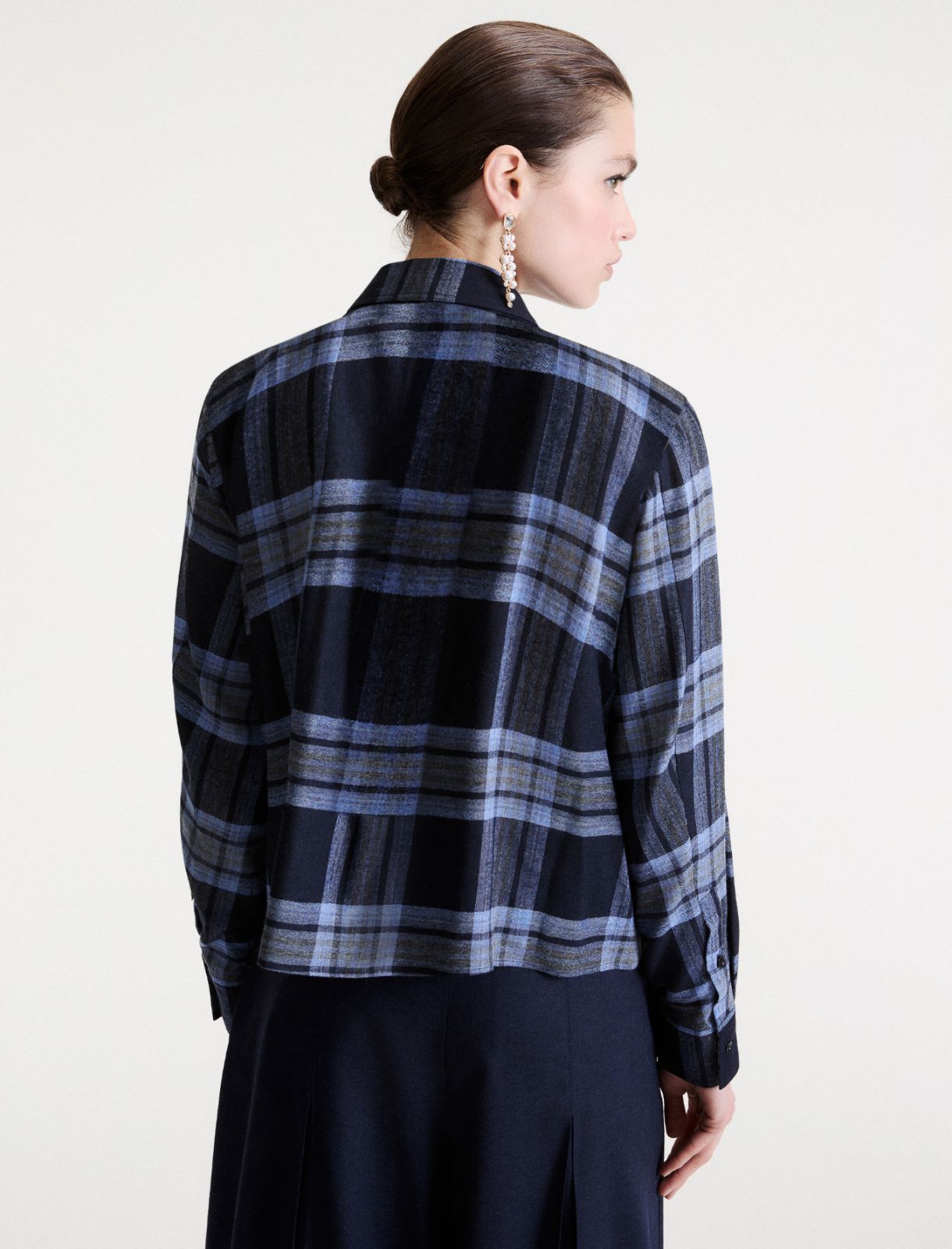 Wool-and-viscose shirt - NAVY - Marella - 3