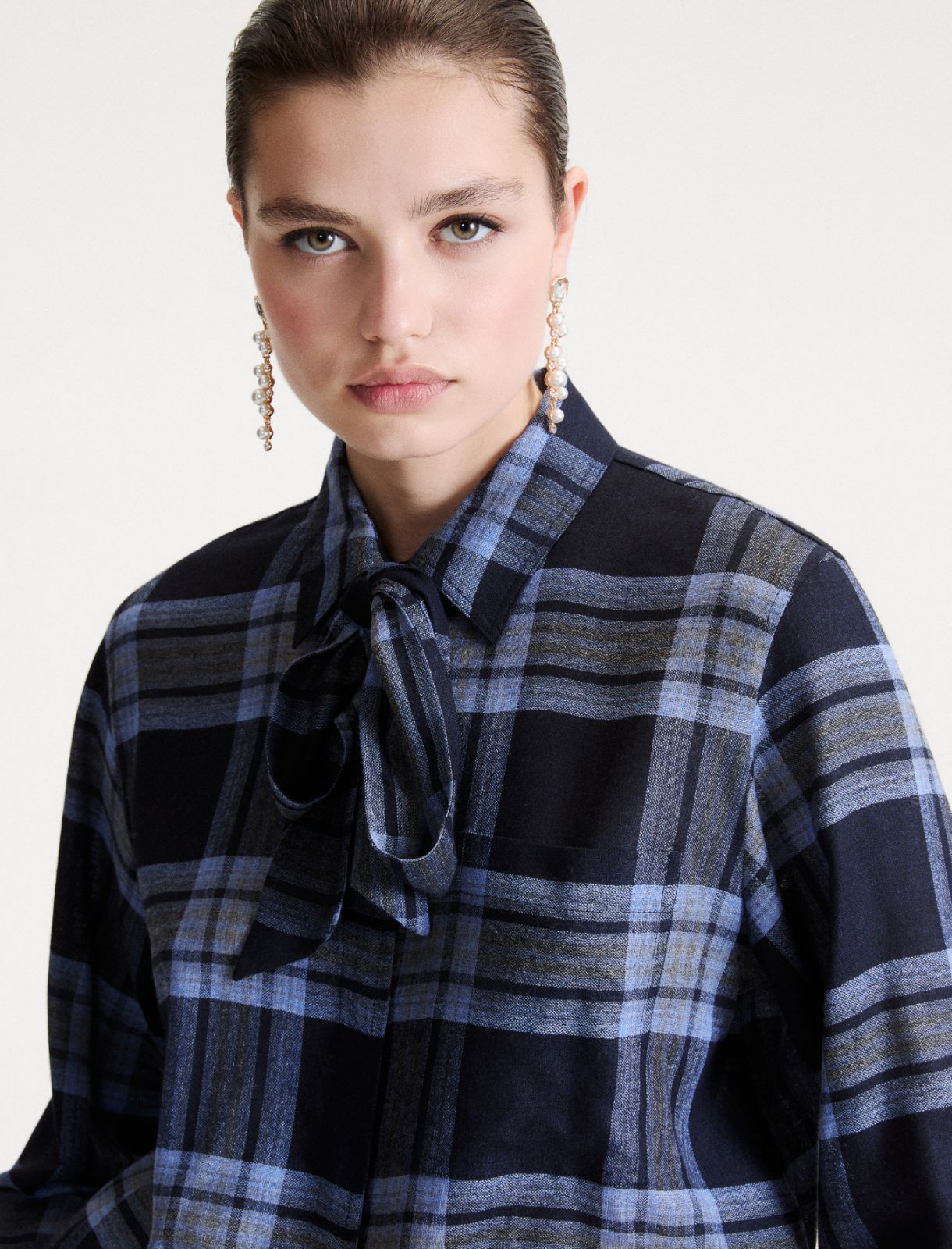 Wool-and-viscose shirt - NAVY - Marella - 5