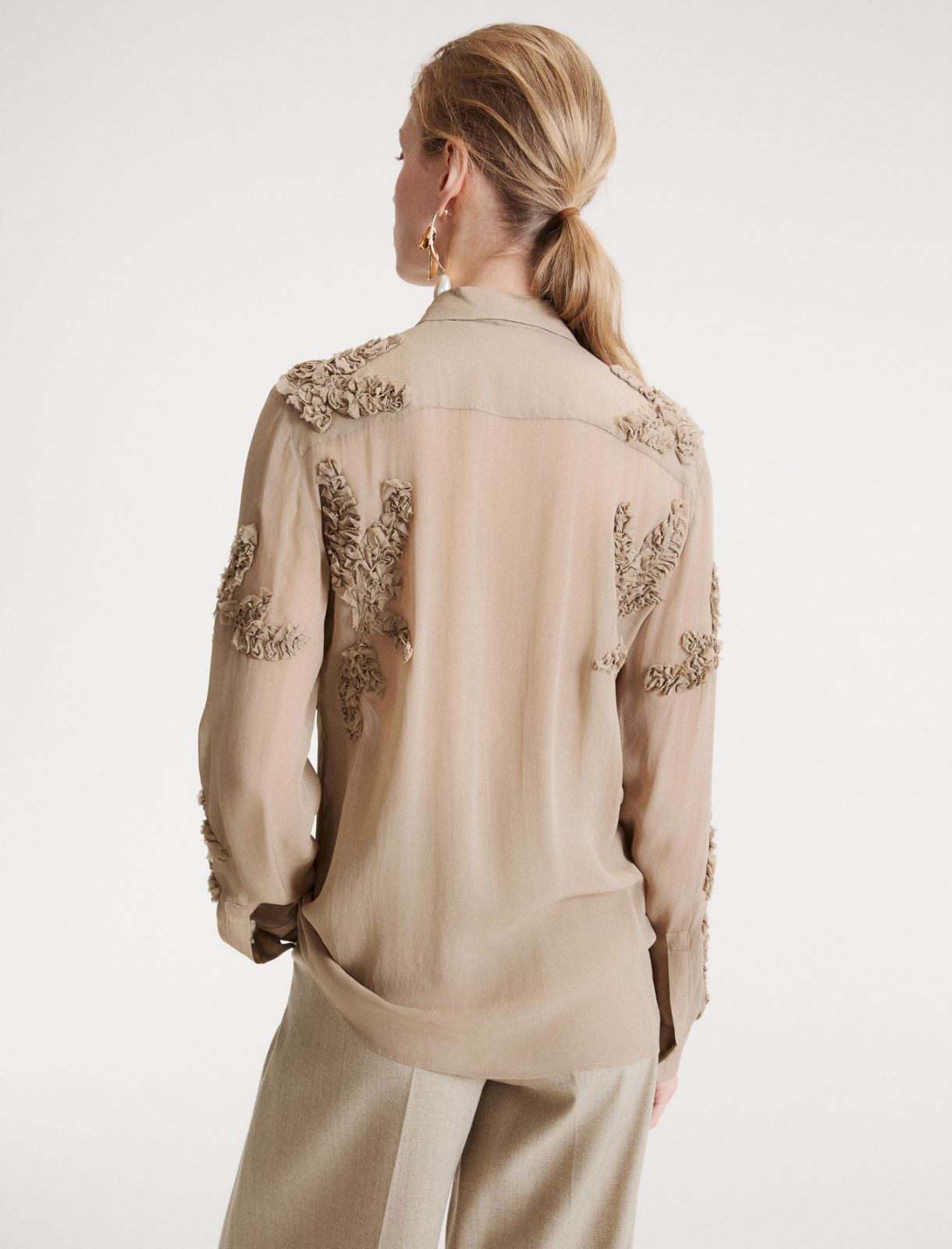 Long embroidered shirt - OREGANO - Marella - 3