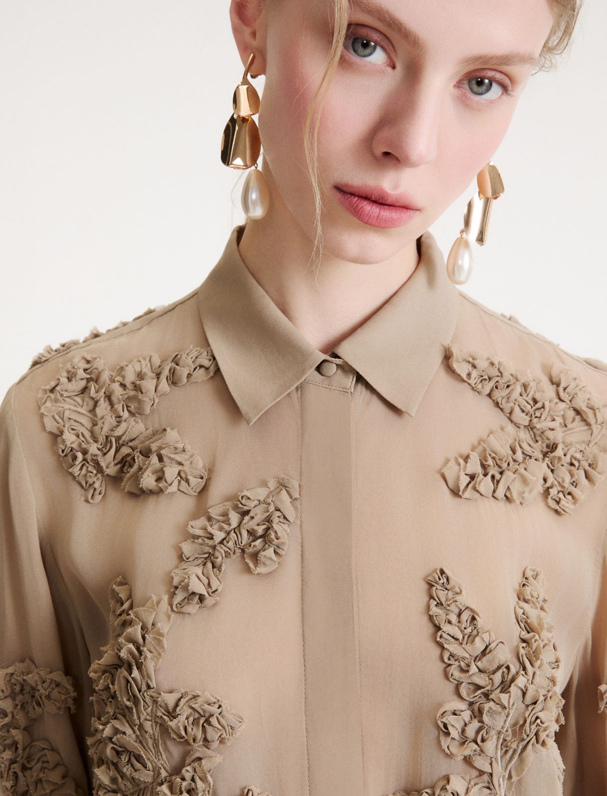 Long embroidered shirt - OREGANO - Marella - 5