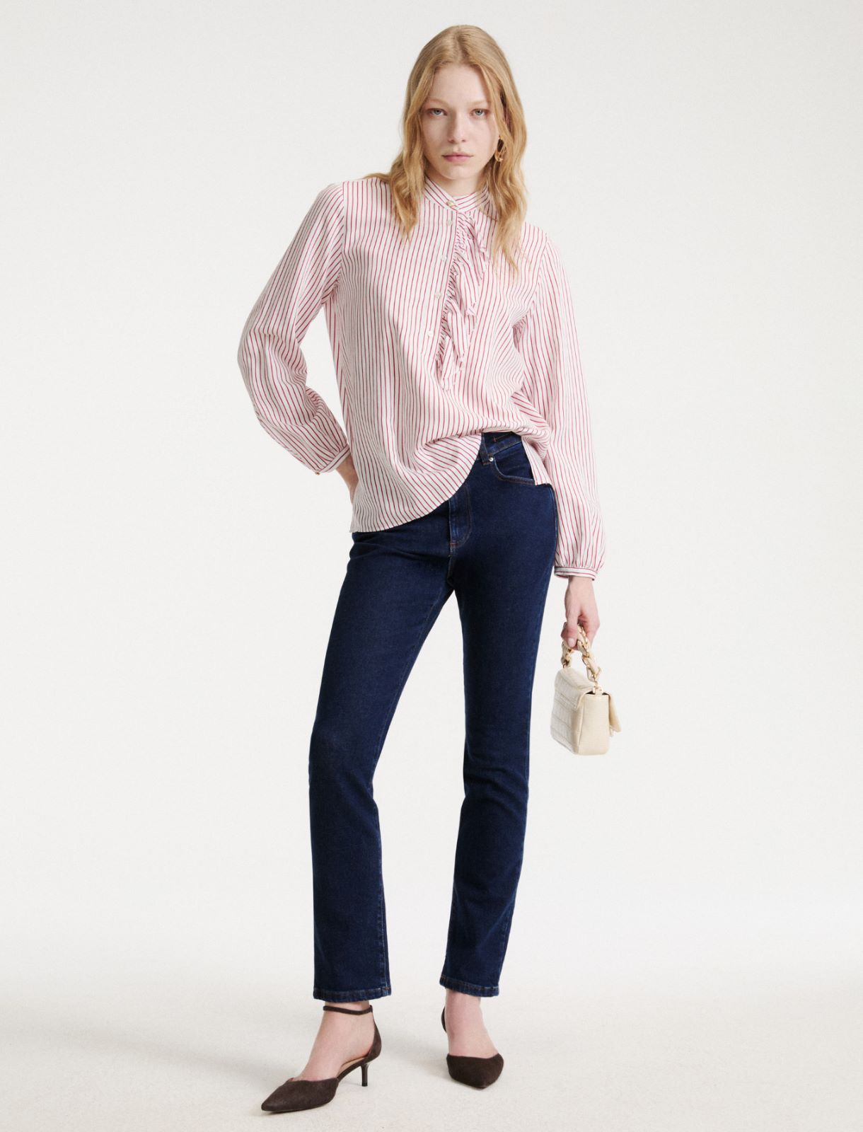 Twill blouse - RED - Marella - 2