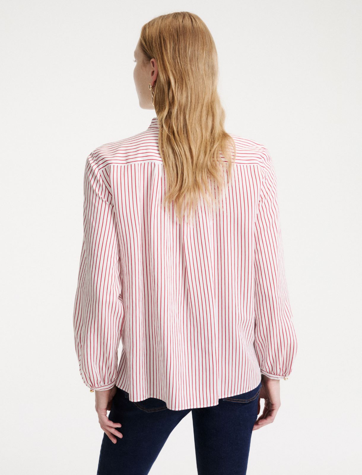 Twill blouse - RED - Marella - 3