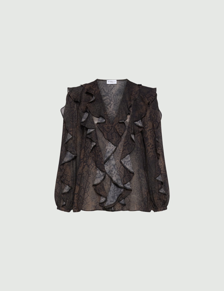 Blusa in georgette con rouche - Marella