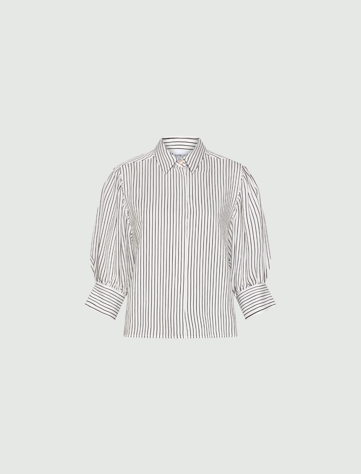 Kurzärmelige Hemdbluse - BRAUN - Marella